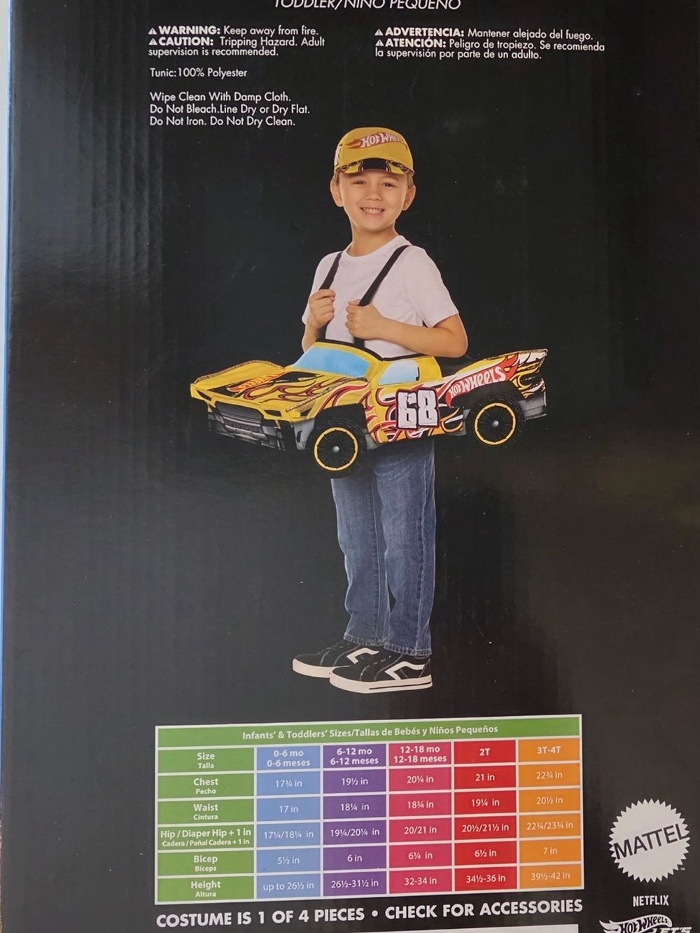 Hot Wheels "Ride Along Baja Truck" Halloween Costume Toddler Sz 2T-4T NEW 3t - Picture 6 of 11